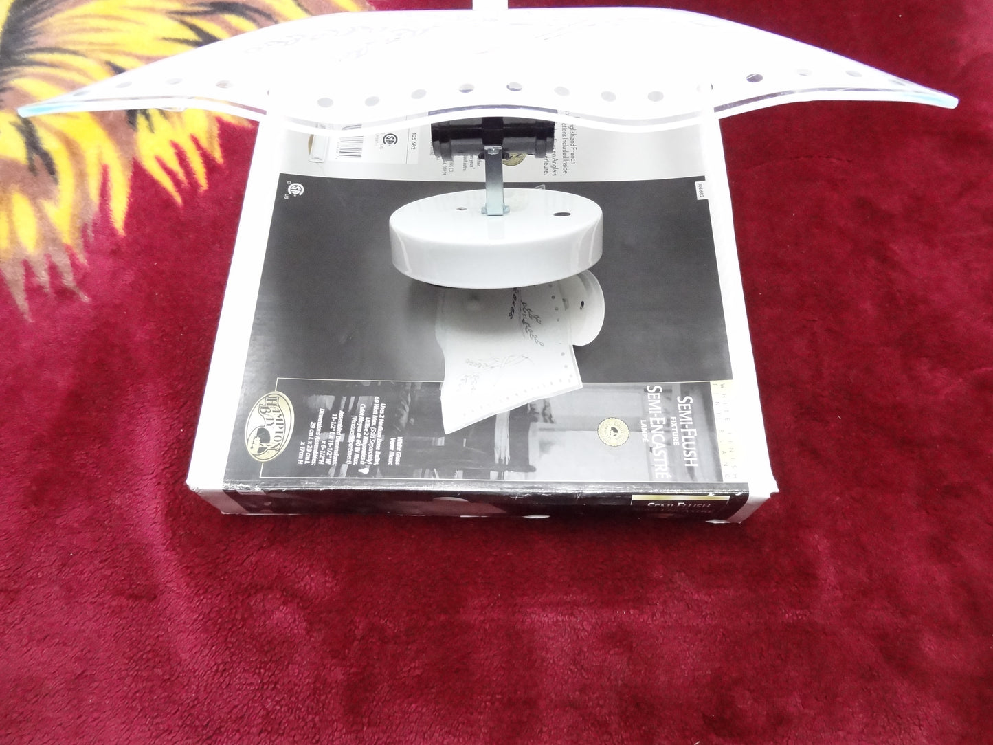 Semi Flush Light Fixtures Canada 1 Pack, 60w-120W (No Bulbs) CSA Certified