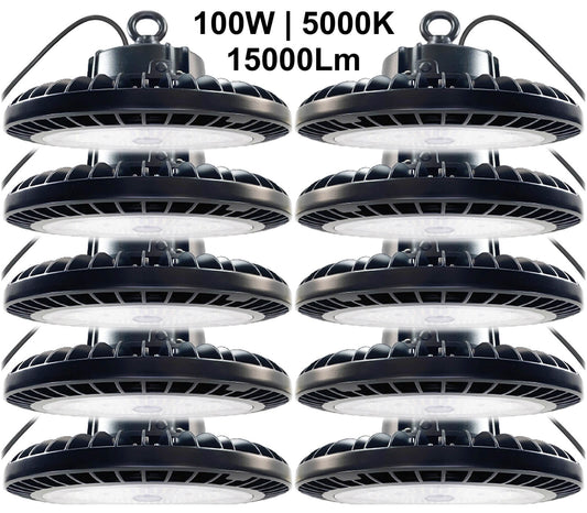 Industrial Low Bay Lighting Canada 100W 5000K daylight 15000Lm commercial fixture Canada.jpg