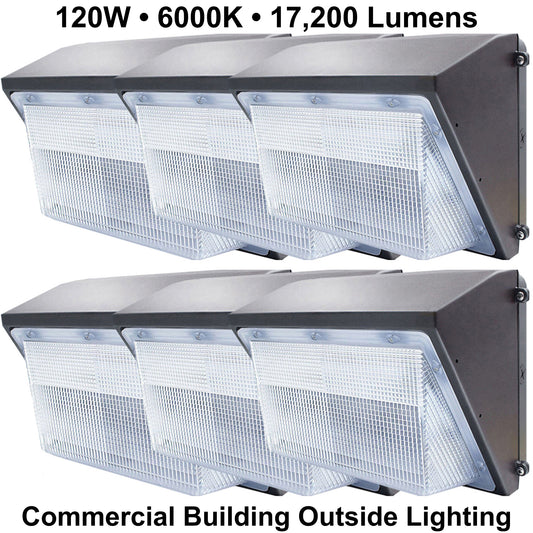 Exterior commercial building lighting Canada 120W 6000K Bright installed on warehouses workshops and commercial facilities.jpg