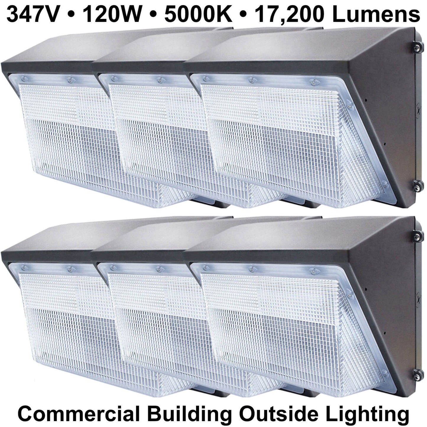 Commercial LED wall pack lights Canada 120W 5000K delivering 17200 lumens output for commercial buildings warehouses and security lighting.jpg