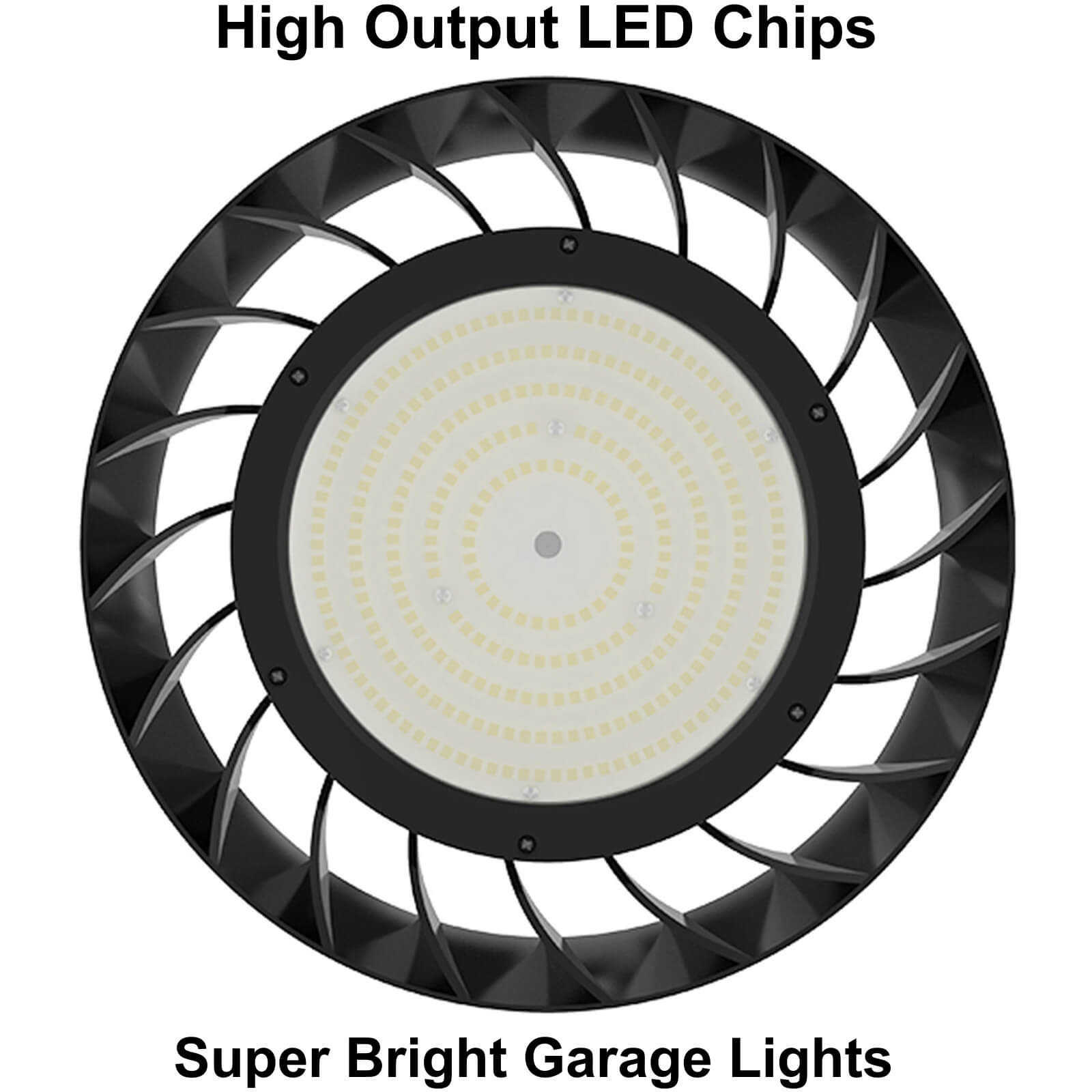 Dimmable high bay lights Canada 100W delivering 15000 lumens output for warehouses workshops and industrial facilities.jpg