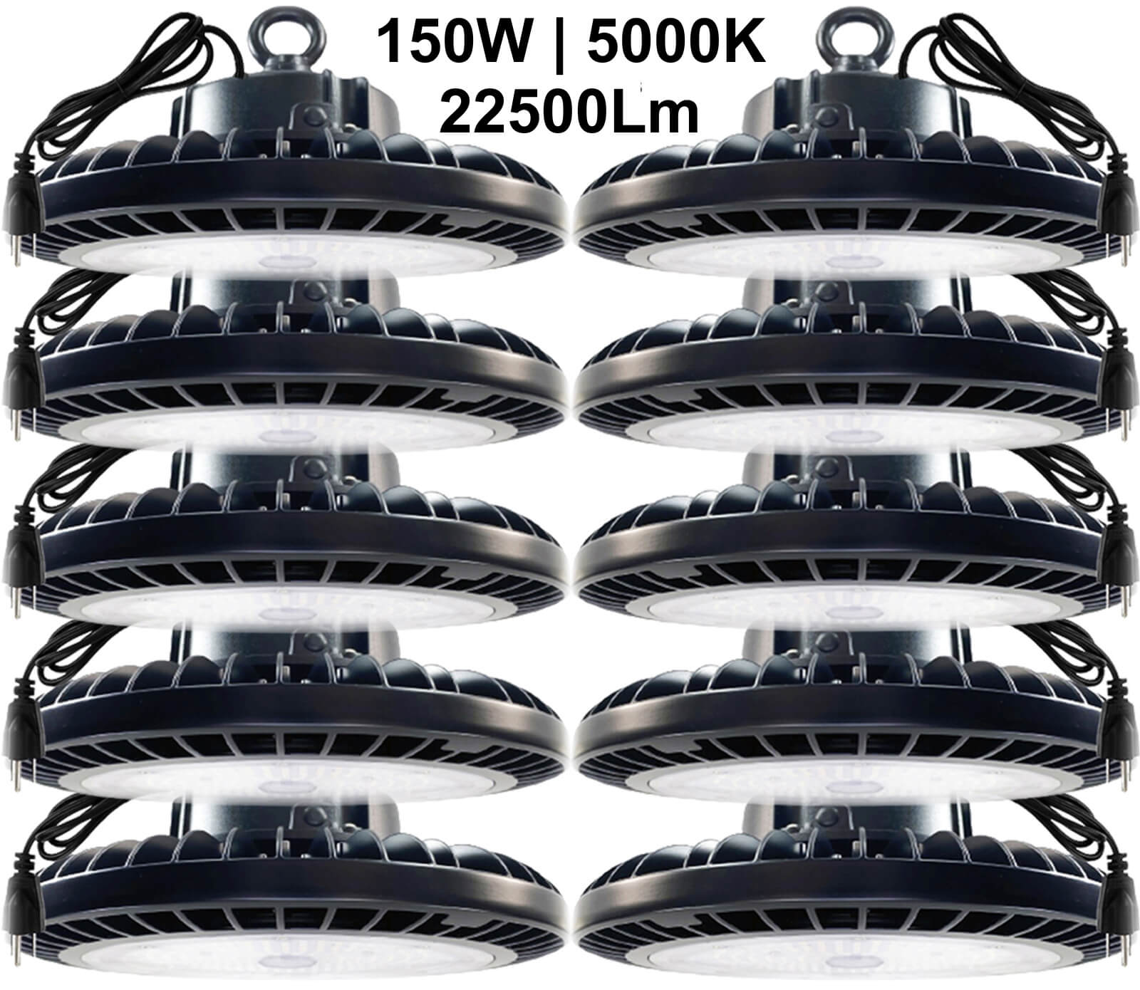 LED shop high bay lights 150W Canada 5000K daylight 22500 lumens Plug 5ft.jpg