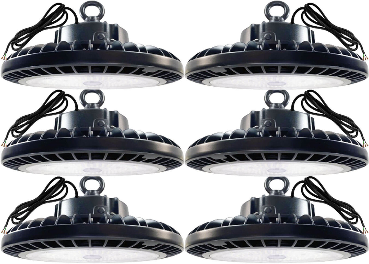 High Bay LED Lights 150W Canada 6 Pack with 5000K Daylight output and 5ft cable for warehouse ceiling lights and industrial facilities.jpg