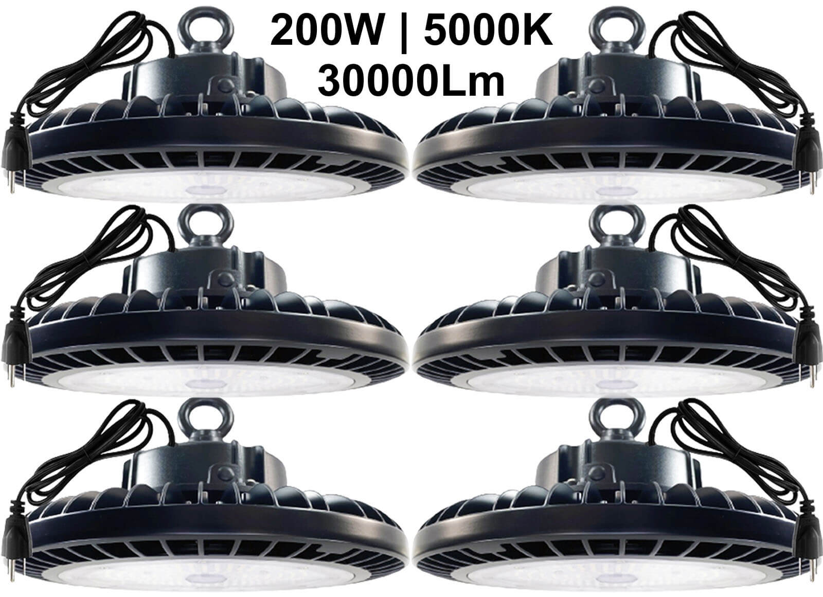 High Bay LED Lights 200W Canada 6000K 30500Lm ETL warehouse LED light fixtures.jpg