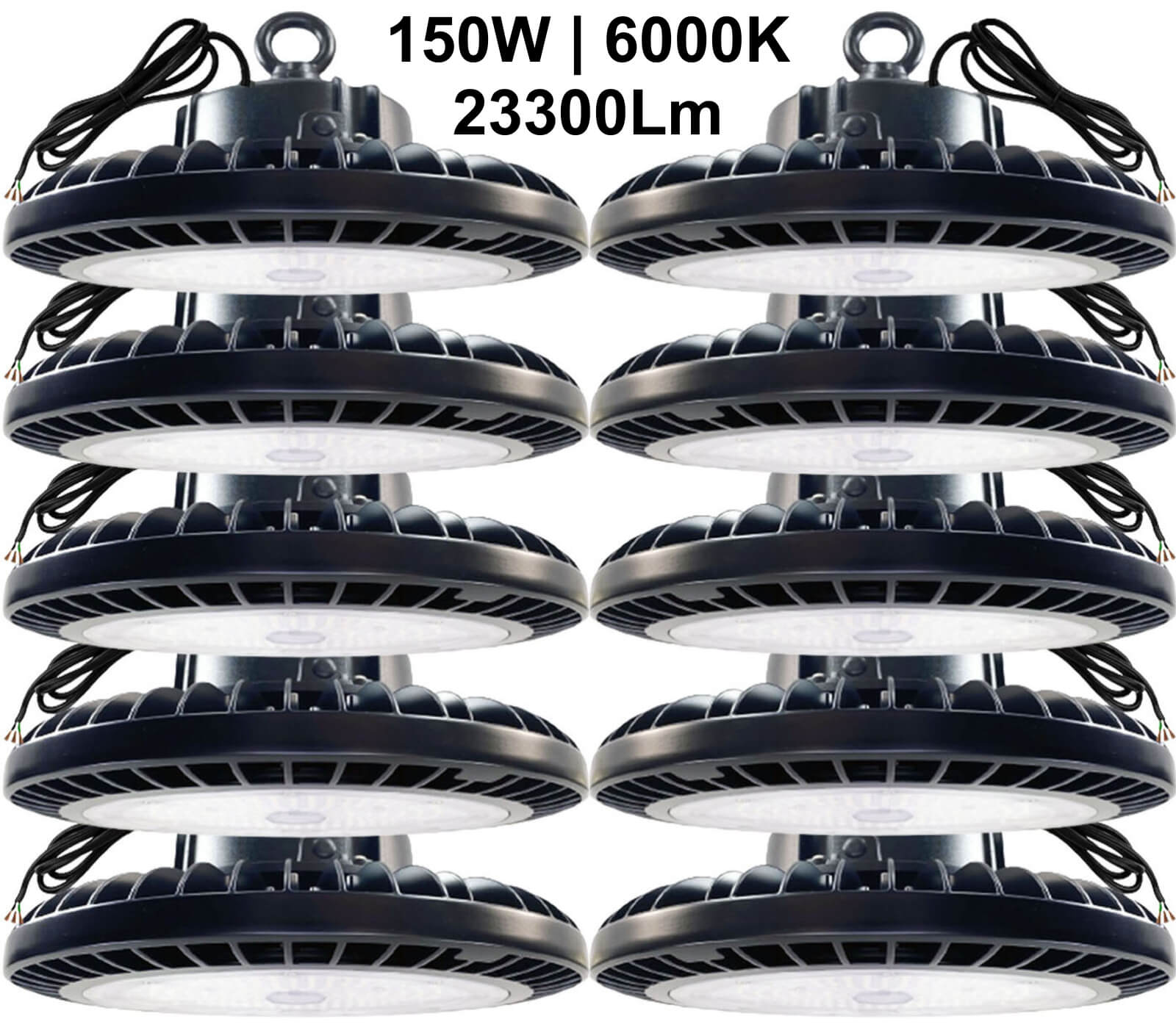 high bay led lights Canada 150w 6000k 23300lm main ETL warehouse lighting fixtures.jpg