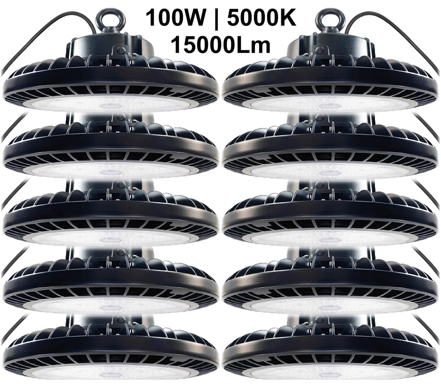 High Bay LED Lights Canada 100W 5000K daylight 15000Lm commercial lighting fixture Canada.jpg
