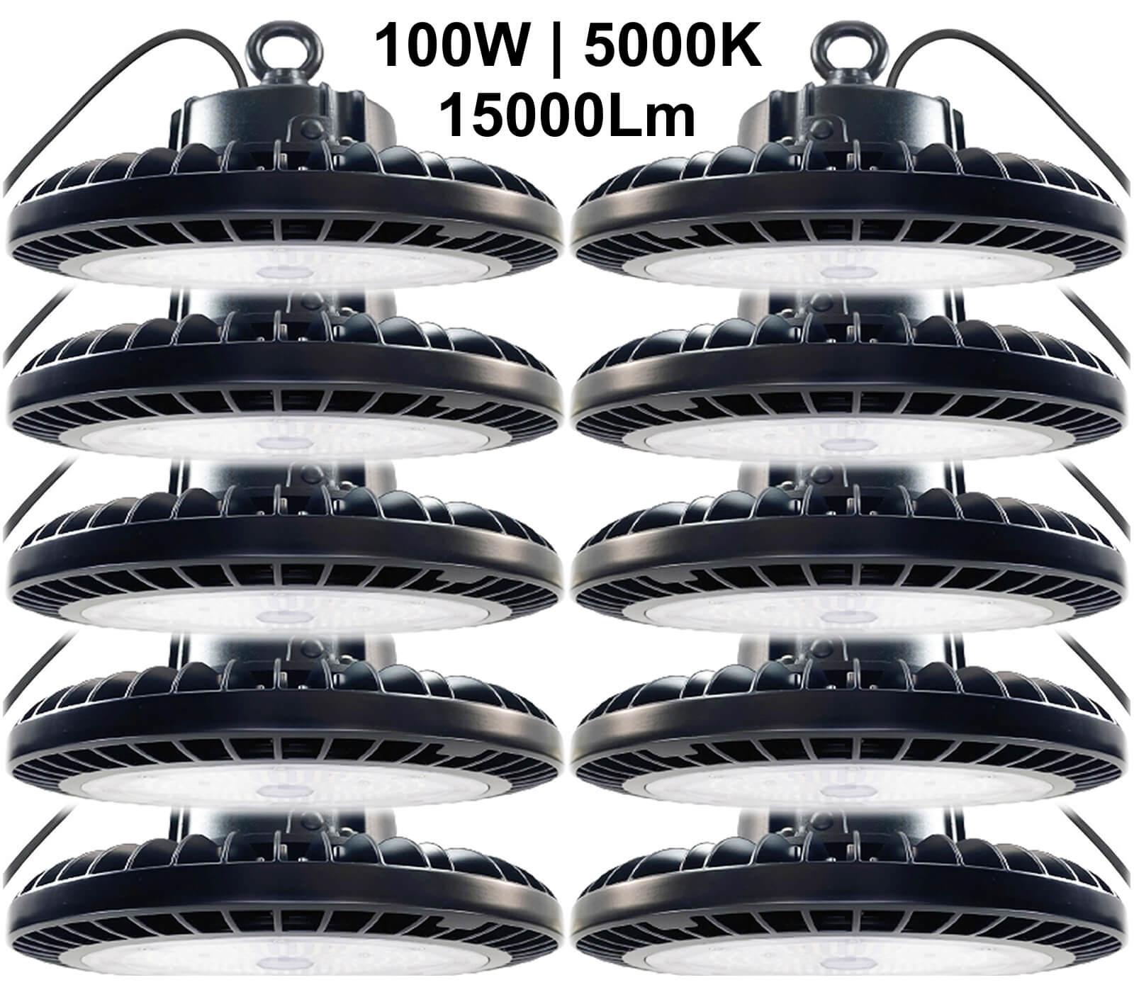 High Bay LED Lights Canada 100W 5000K daylight 15000Lm commercial lighting fixture Canada.jpg