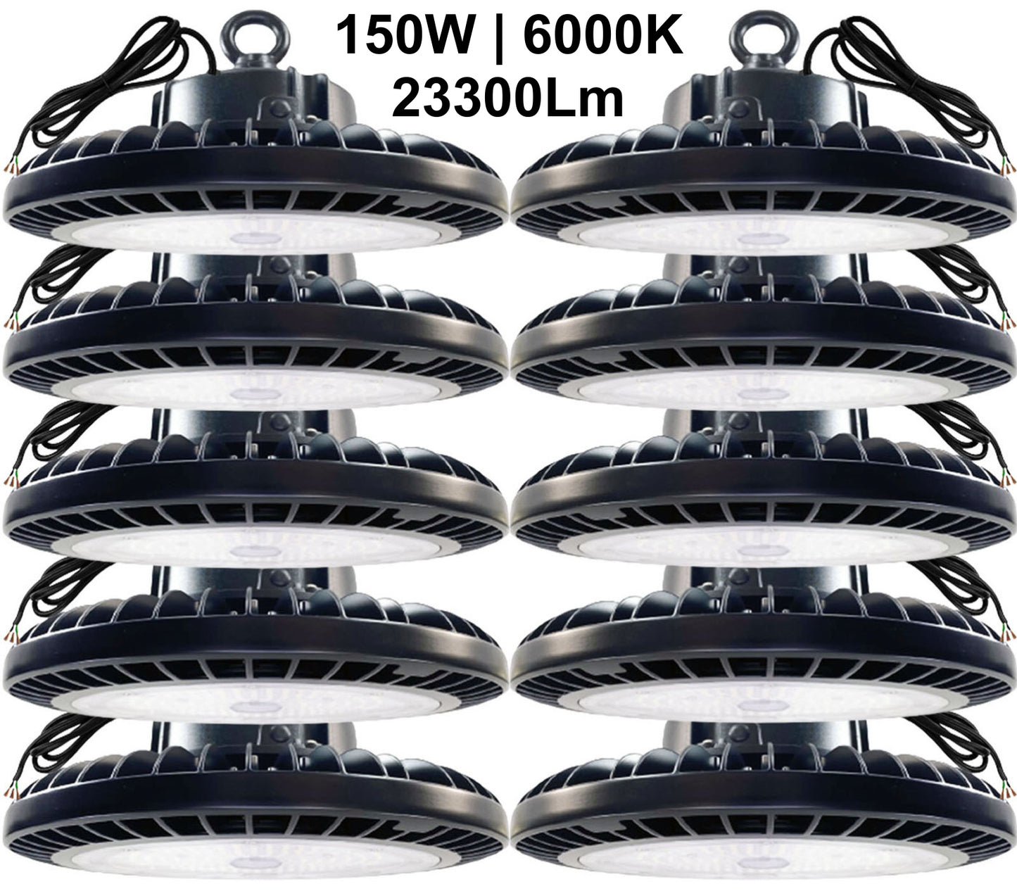 High Bay LED Lights Canada 150W high output performance with 23300Lm brightness 6000K Bright and 5ft cable.jpg
