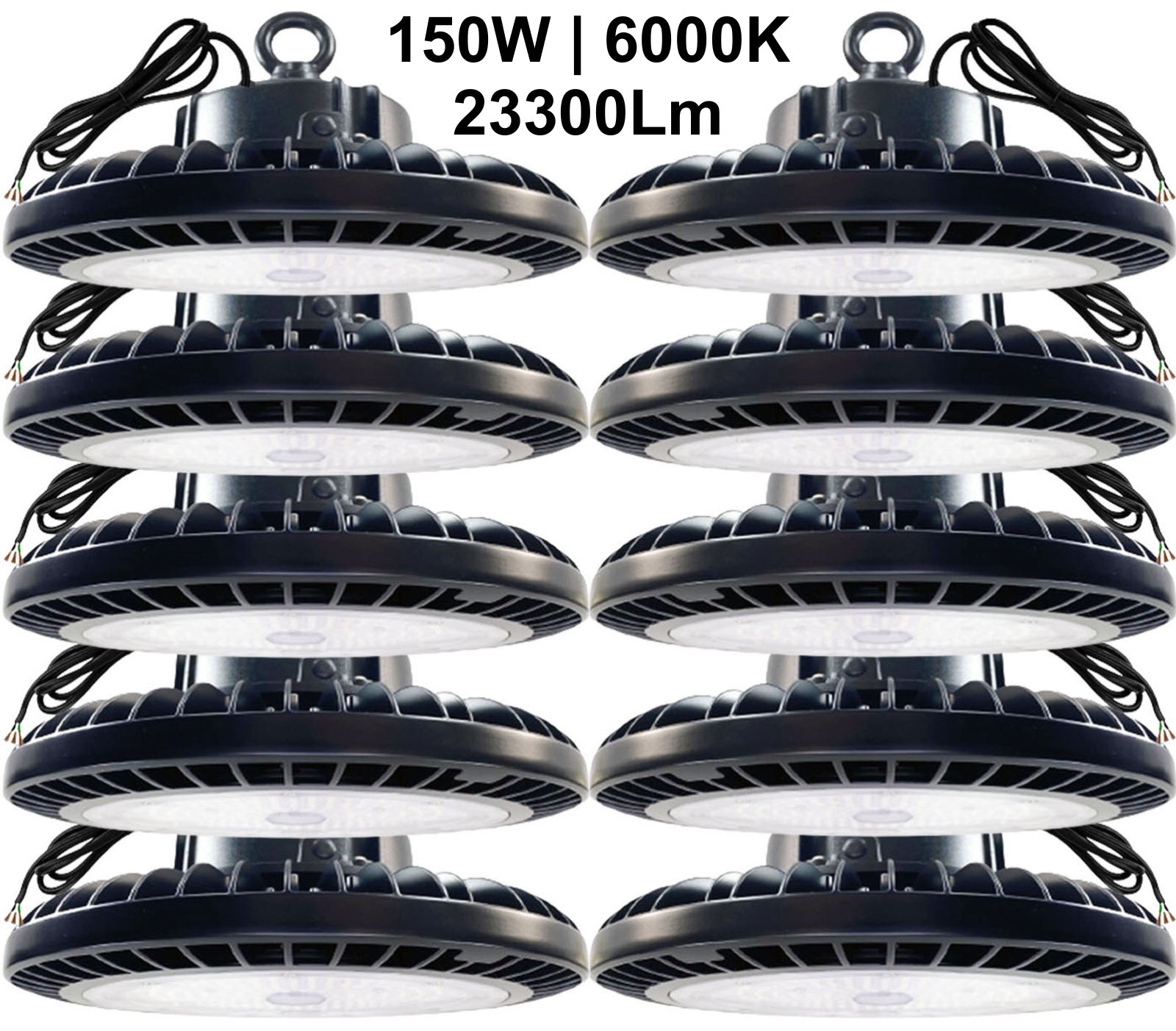 High Bay LED Lights Canada 150W high output performance with 23300Lm brightness 6000K Bright and 5ft cable.jpg