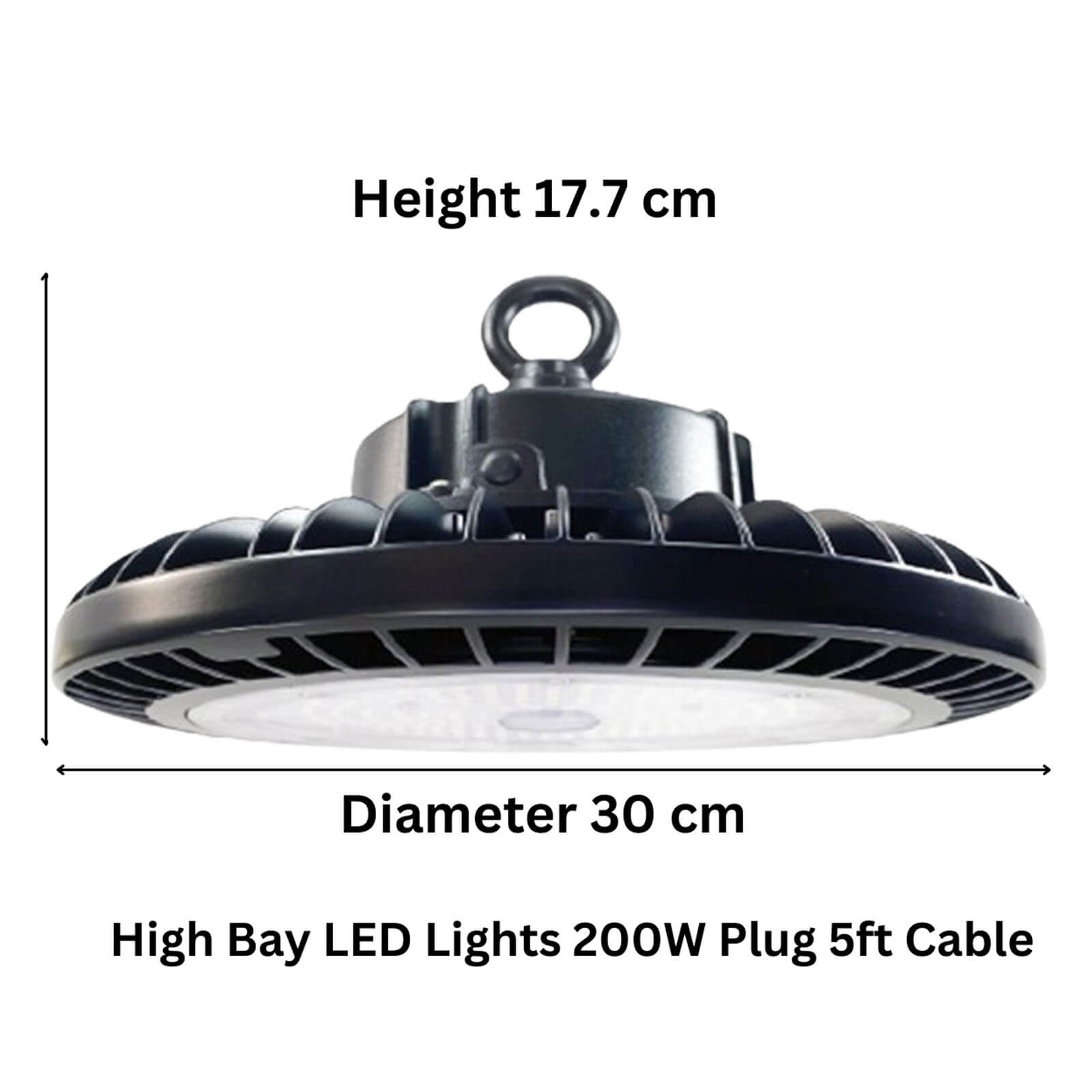 LED high bay light 200W Canada dimensions for warehouse LED light fixtures.jpg