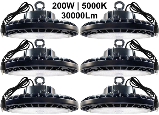 LED high bay light 200W Canada 5000K daylight 30000Lm warehouse LED light fixtures.jpg