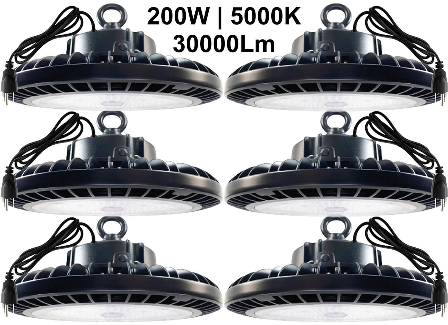 LED high bay light 200W Canada 5000K daylight 30000Lm warehouse LED light fixtures.jpg