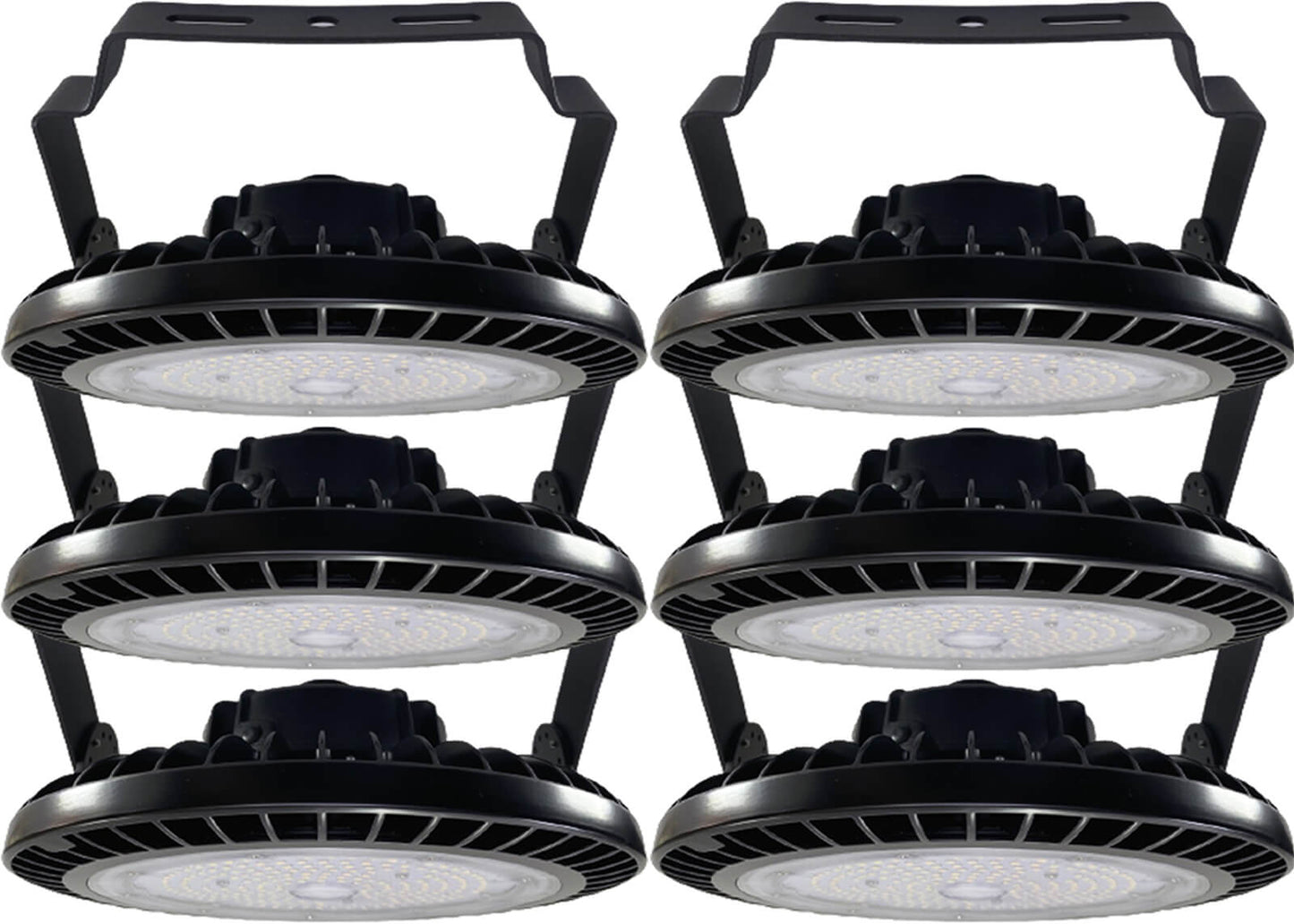 LED High Bay Lights 150W Canada 6 Pack with mounting brackets 6000K Bright 23300Lm output and 5ft cable for warehouse lighting.jpg