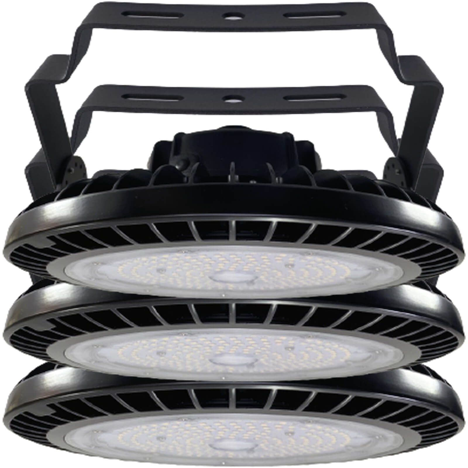 LED Shop High Bay Lights Canada 100W 3 Pack with bracket mounting 16000Lm brightness 6000K Bright and 5ft cable.jpg