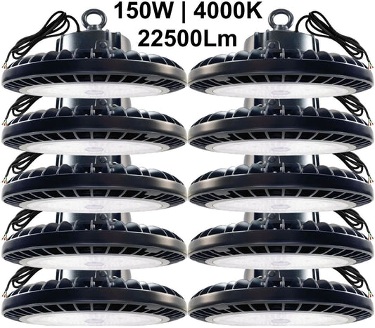 UFO LED High Bay Light 150w 4000K White 22500Lm Canada commercial warehouse LED lighting.jpg