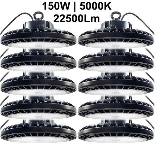 UFO LED High Bay Light 150W Canada 5000K Daylight 22500Lm 50cm Cable for warehouse lighting and commercial facilities.jpg