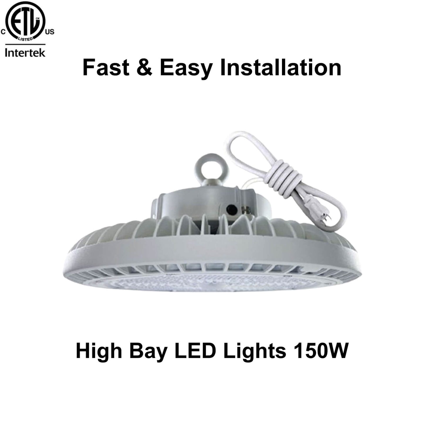 ufo led high bay light 150w installation 5ft cable 5000k.jpg