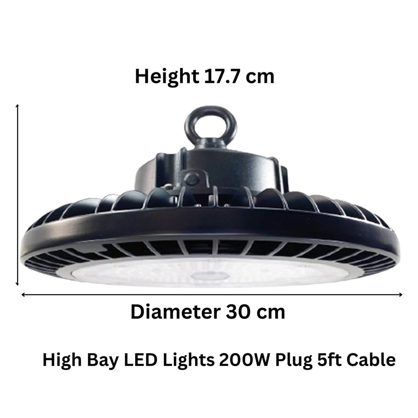 Warehouse high bay light Canada 200W dimensions for industrial warehouse lighting fixtures.jpg