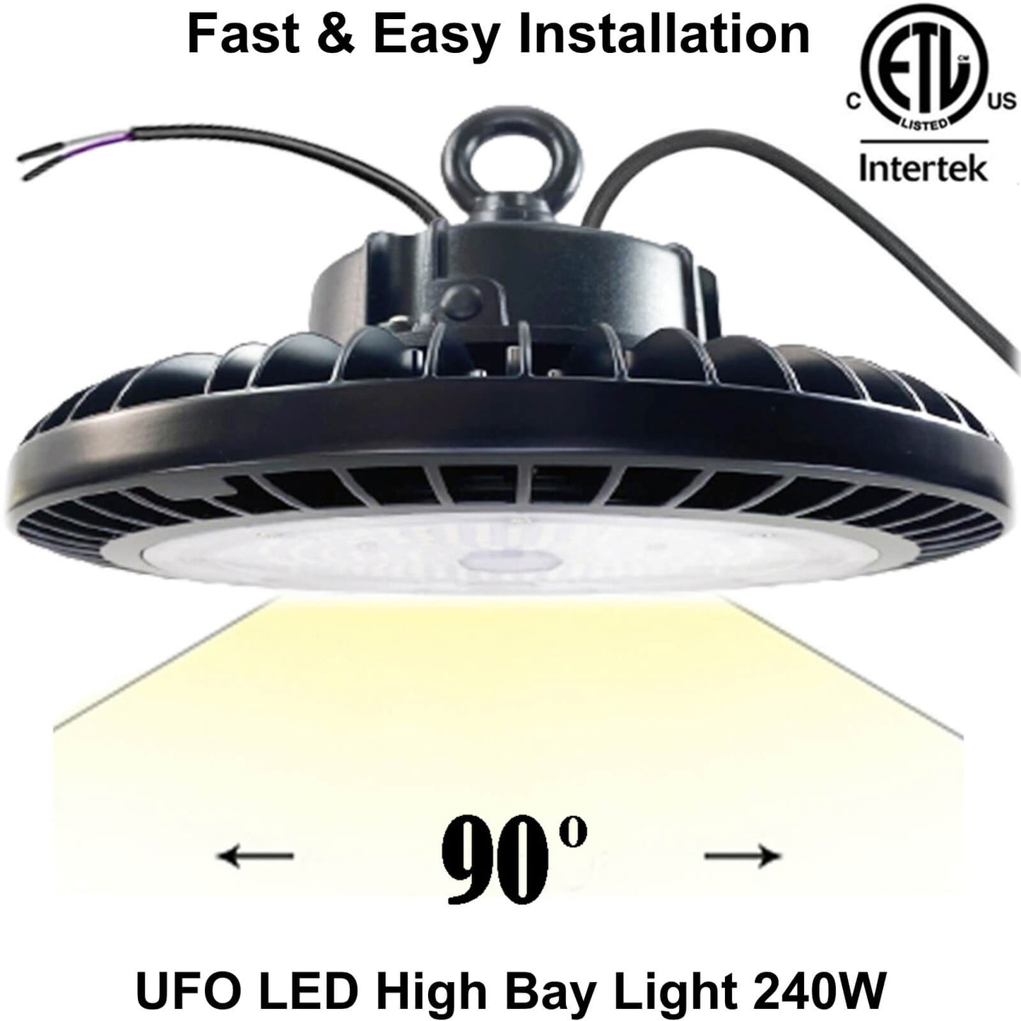 Warehouse LED high bay lights Canada easy installation with 50cm cable.jpg