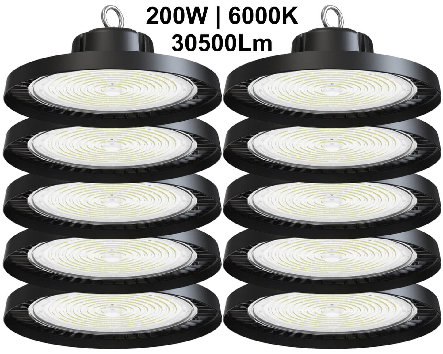 Warehouse LED Light Fixtures Canada 200W 5000K 30000Lm ETL high bay LED lights Canada.jpg