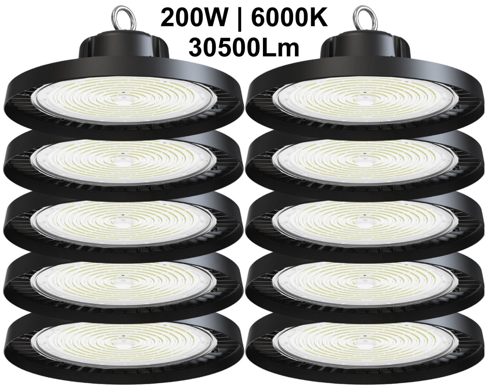Warehouse LED Light Fixtures Canada 200W 5000K 30000Lm ETL high bay LED lights Canada.jpg
