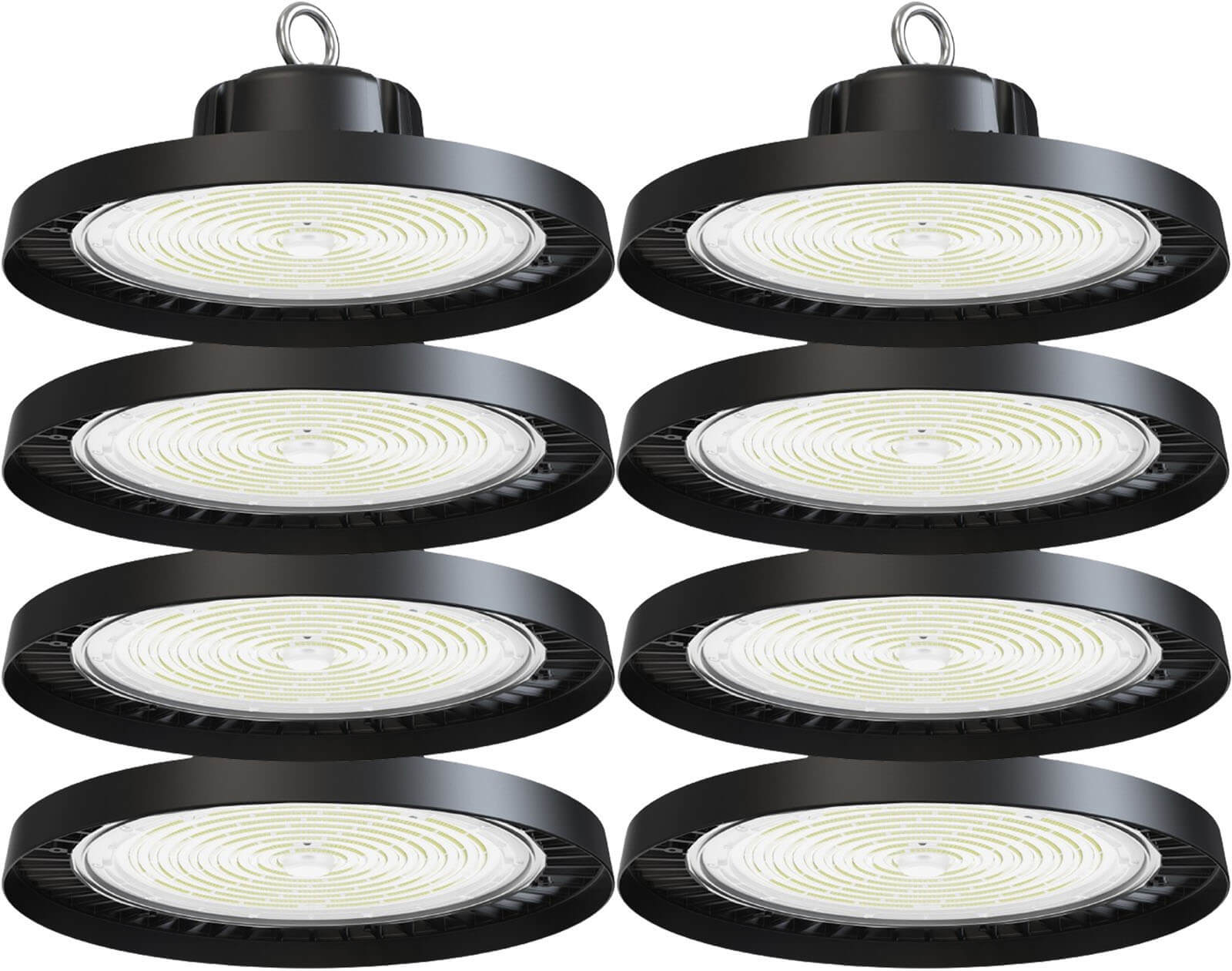 Warehouse LED light fixtures Canada 8 pack 200W high bay LED lights 30000 lumens.jpg
