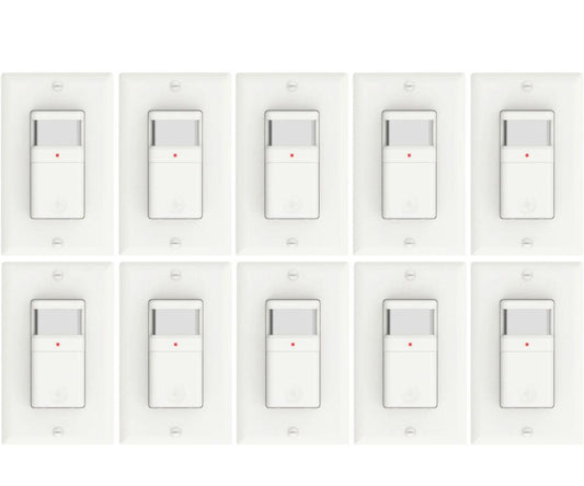 Motion Sensor Switches, Canada 10 Pack Occupancy Sensor Switch Indoor 120V - Led Light Canada