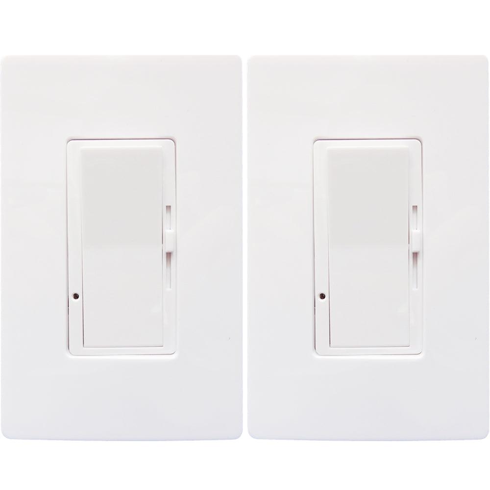 3 Way Led Dimmer Switch, Canada 2 Pack Screwless Three Way Dimmer Switch 120V - Led Light Canada