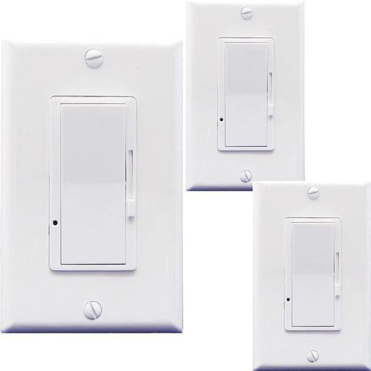 3 Way Dimmer Switch Led, Canada 3 Pack Three Way Dimmer Switch White 120V - Led Light Canada