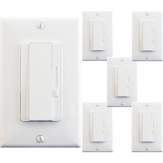 Dimmer Switch Led Lights, Canada: 6 Pack Led Single Pole Dimmer Switch 120V - Led Light Canada