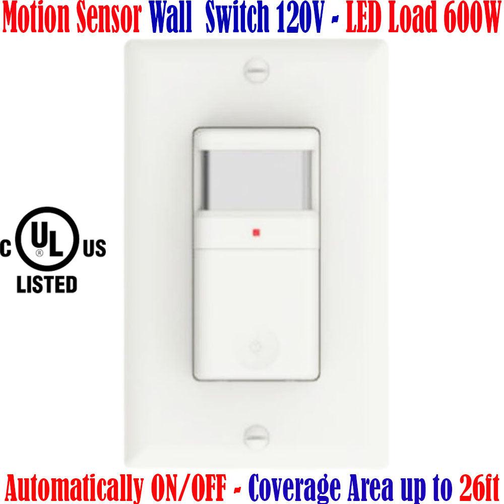 Motion Detector Light Switch, Canada Occupancy Sensor Switch 120V - Led Light Canada