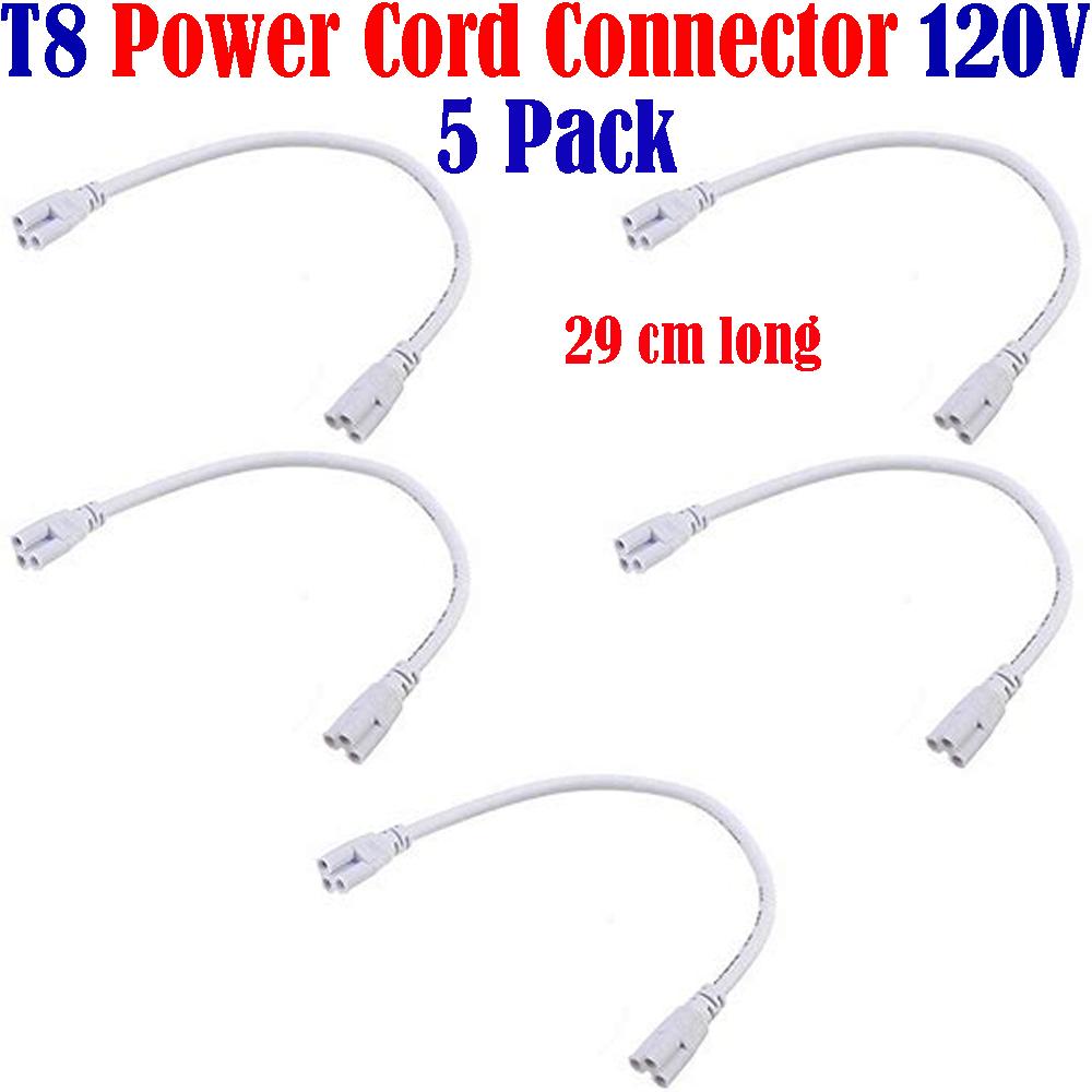 Led Strip Light Connectors, Canada 5 Pack for T8 Tube Light Fixtures 120V - Led Light Canada