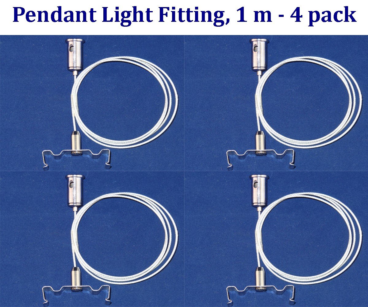 Pendant Light Fitting: 4 Pack 1m Wire with Pendant Light Fitting - Led Light Canada
