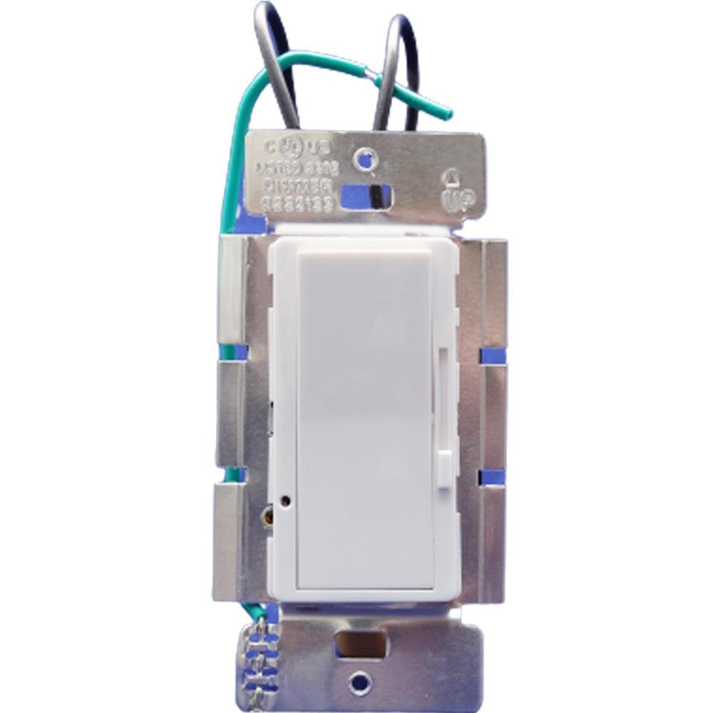 Dimmer for Led Lights, Canada: 4 Pack Screwless Single Pole Dimmer White 120V - Led Light Canada