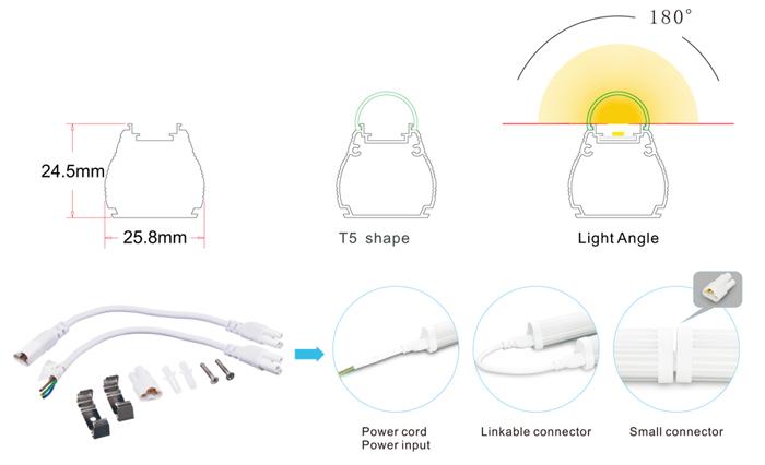 T5 Under Cabinet Lighting: Led 4ft 15w 6500k Bright 1500 Lm - Led Light Canada