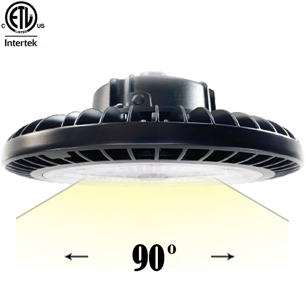 347V UFO LED High Bay Light 240w Canada 5000k 36000Lm Bracket+5ft Cable