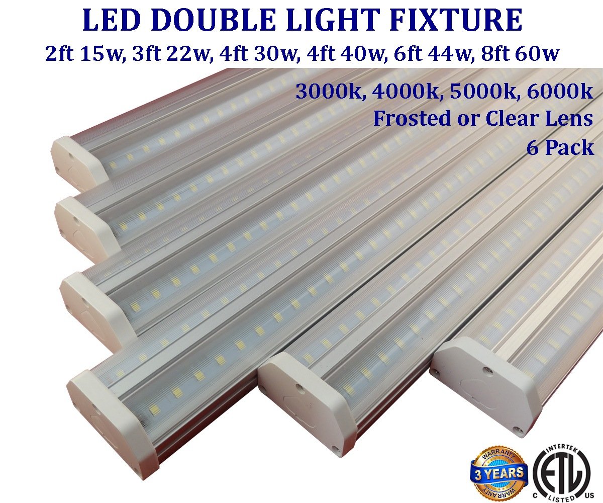 4ft Led Fluorescent Tube Replacement: 6 Pack 40w Clear 5000k Daylight - Led Light Canada